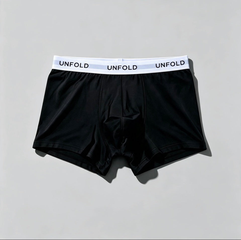 UNFOLD classic black boxer brief
