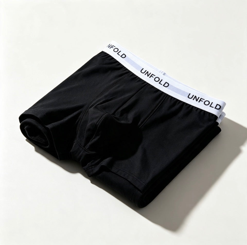 UNFOLD classic black boxer brief