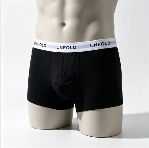 UNFOLD classic black boxer brief
